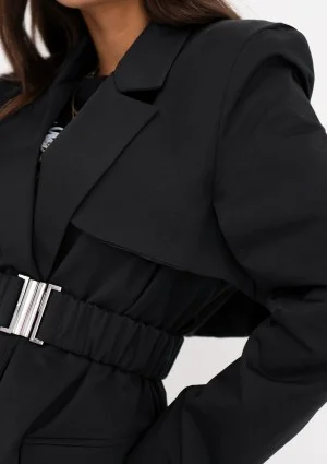 Yoro - Short black trench coat