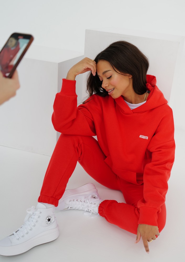 Pure - Chilli red hoodie