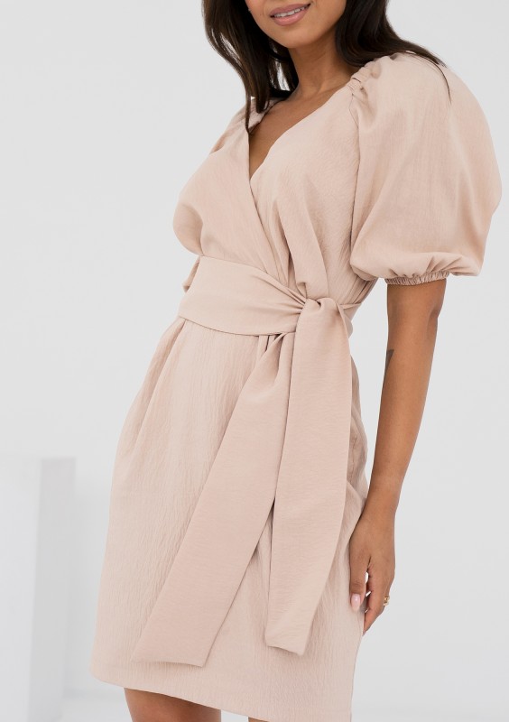 Ariela - Biege mini dress