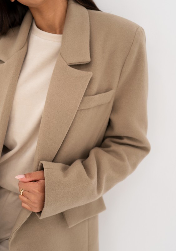 Corto - Short beige coat