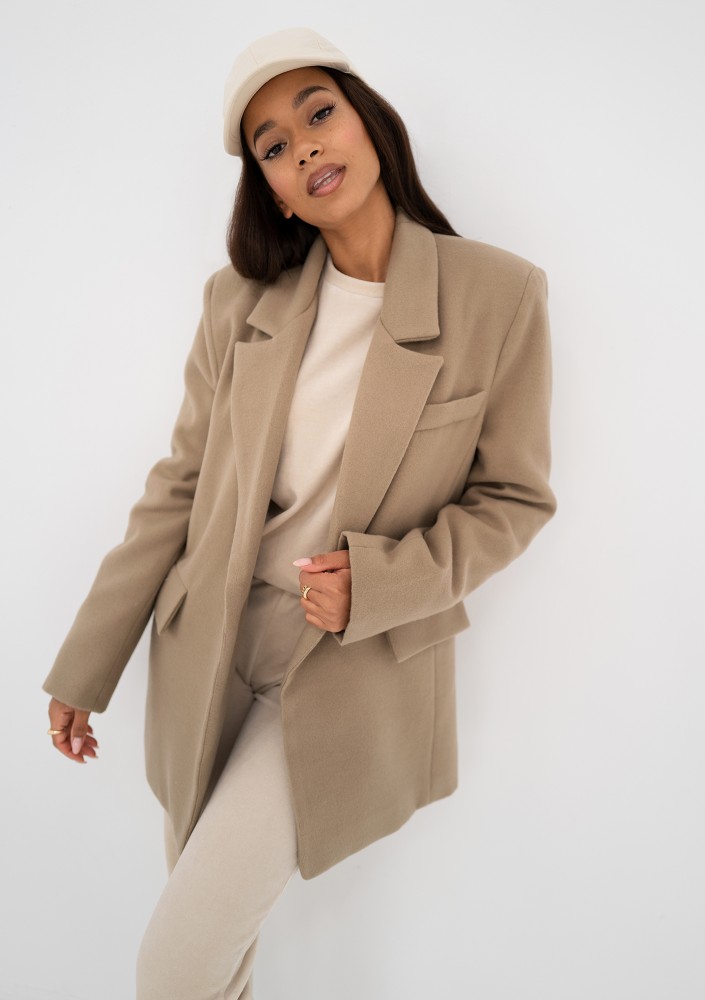 Corto - Short beige coat