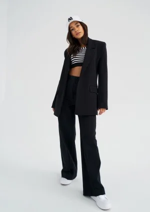 Zura - Marynarka damska oversize Czarna
