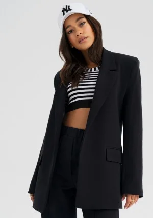 Zura - Marynarka damska oversize Czarna