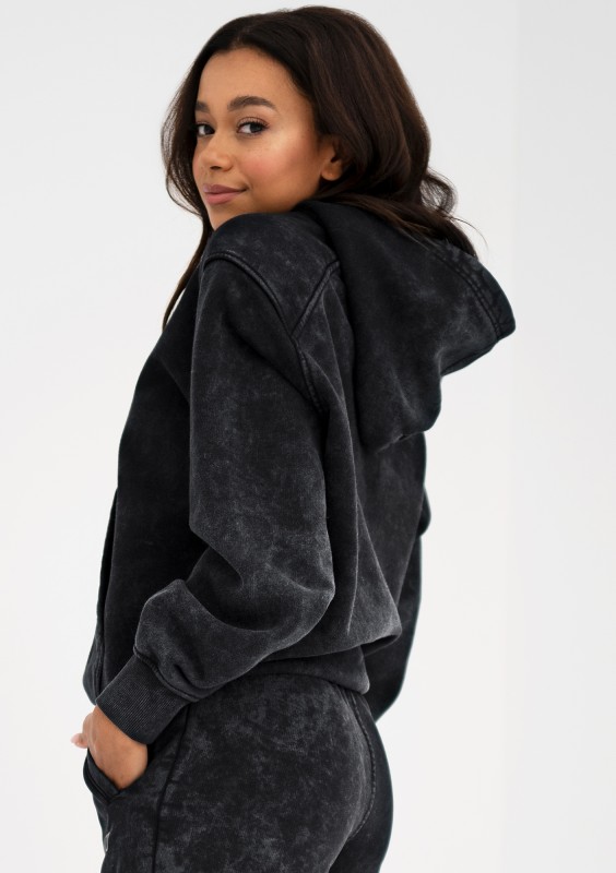 Sabo - Black vintage wash hoodie