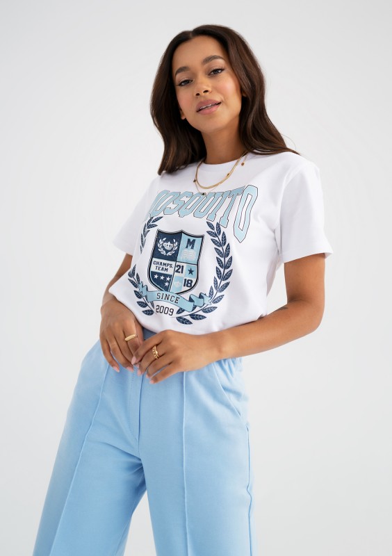 Tigre - White T-shirt "Champs Team" print