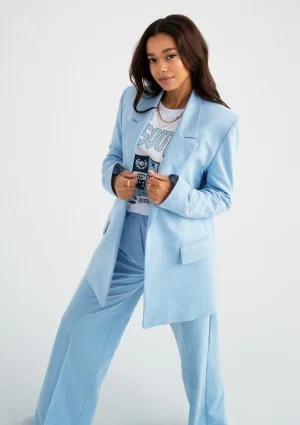 Zura - Marynarka damska oversize Niebieska
