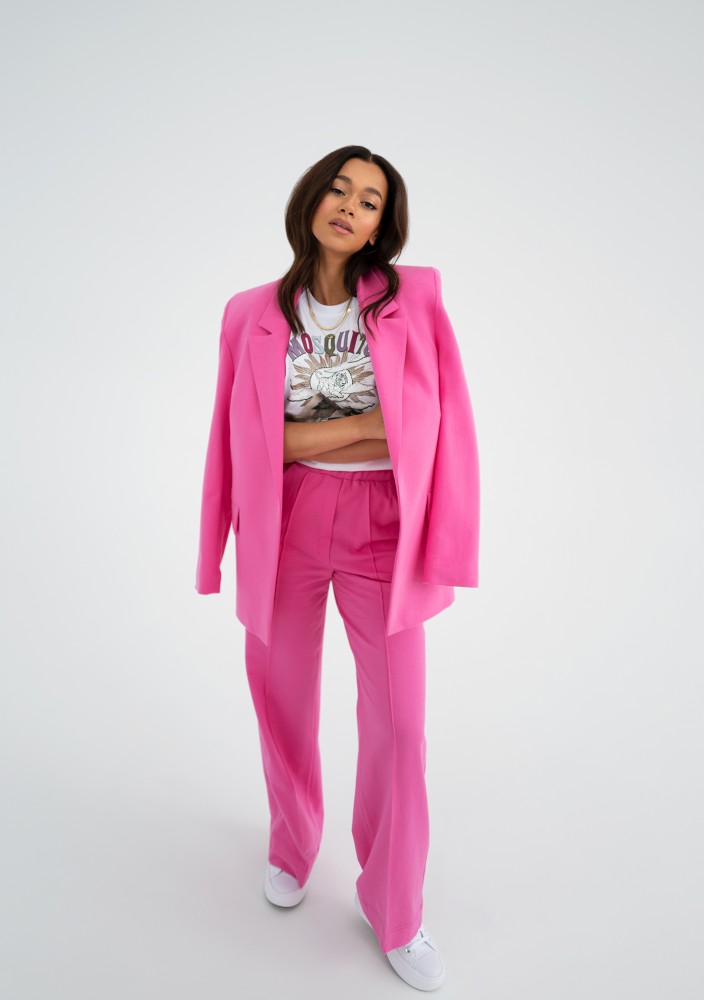 Zura - Fuxia pink oversize blazer