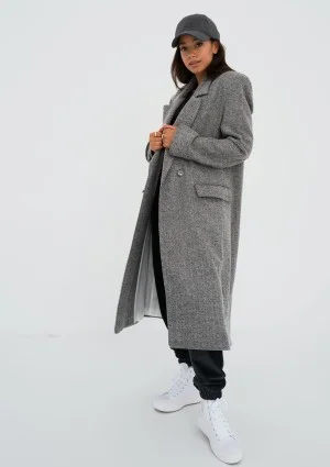 Avino - Grey chevron coat