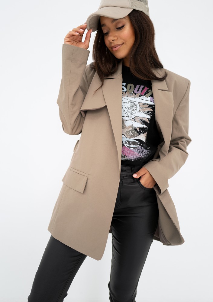Yoro - Short beige trench coat