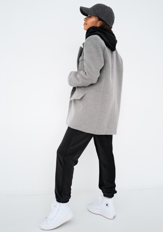 Corto - Short grey coat