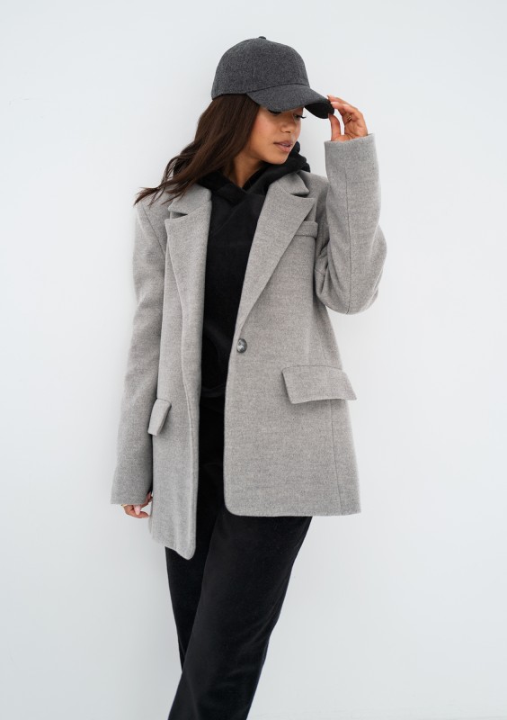 Corto - Short grey coat