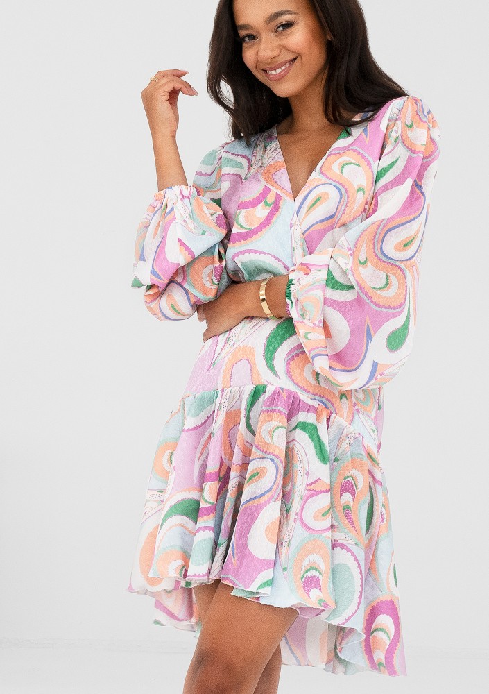 Tilli - Zwiewna sukienka Pastel Print