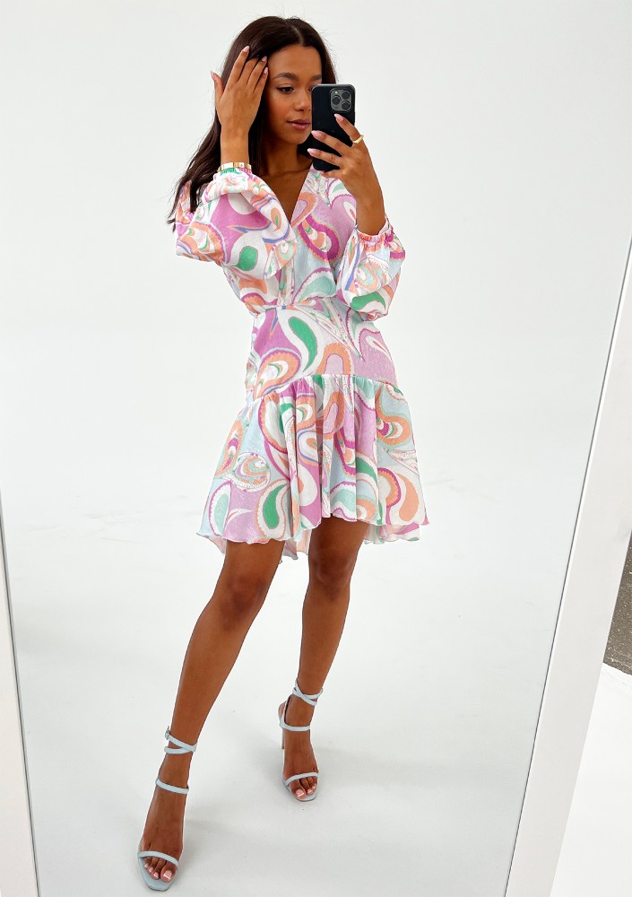 Tilli - Zwiewna sukienka Pastel Print