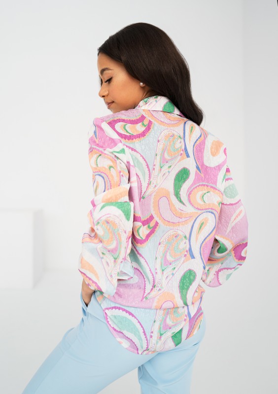 Dayla - Pastel paisley printed shirt