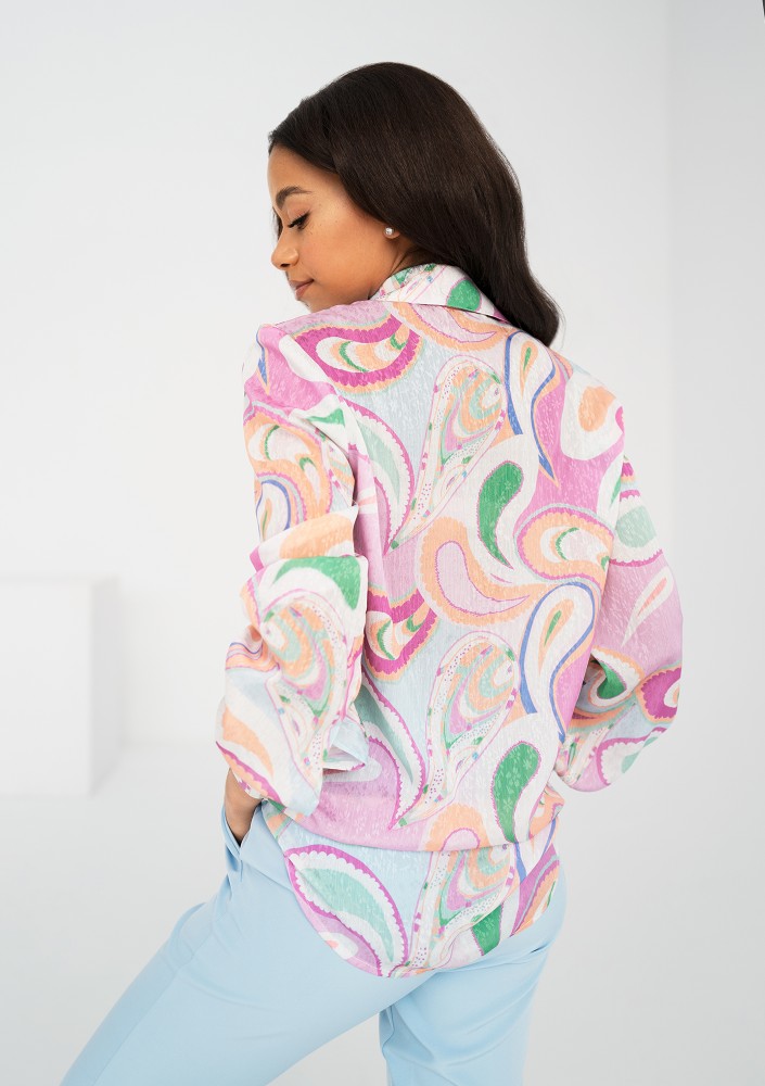 Dayla - Pastel paisley printed shirt