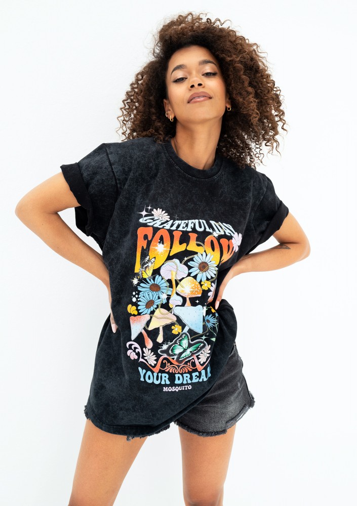 Rave - T-shirt damski vintage ,,Follow Your Dream"