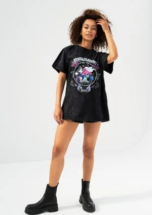 Rave - T-shirt damski vintage ,,Strange Night"