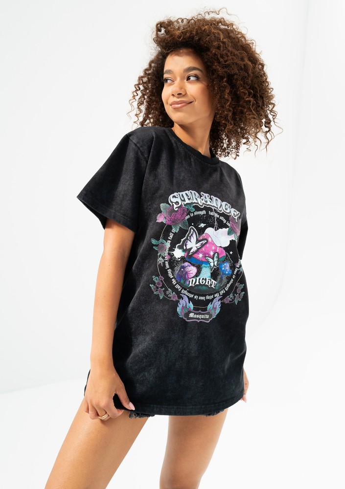 Rave - T-shirt damski vintage ,,Strange Night"