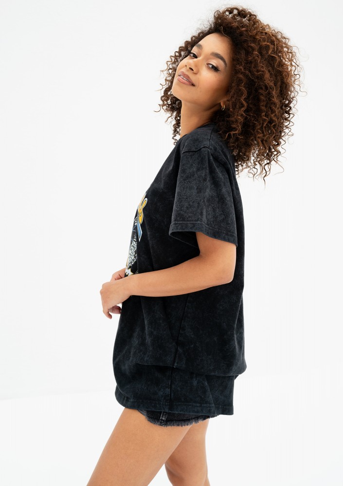 Rave - Black oversize T-shirt "Surrealness"