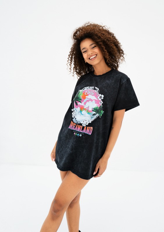 Rave - T-shirt damski vintage ,,Dreamland"