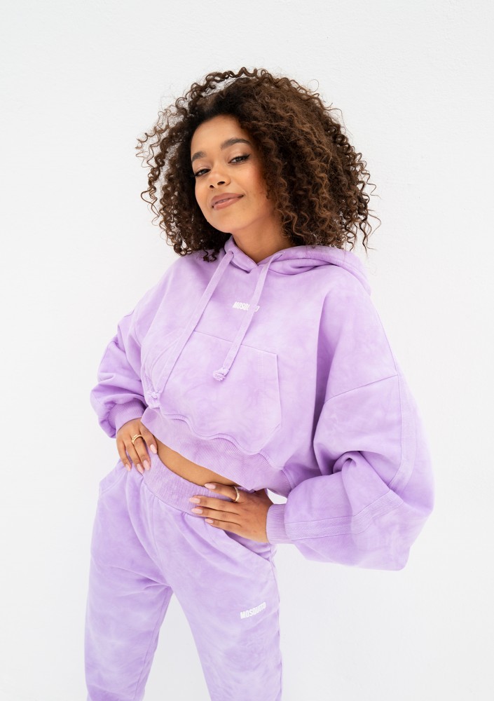 Raffy - Spodnie dresowe tie dye Lila