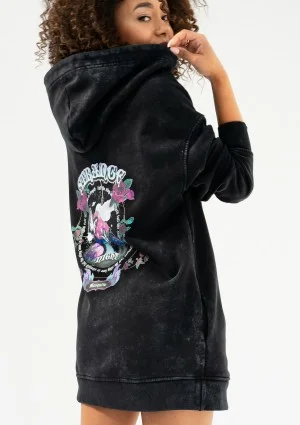 Viper - Black vintage wash hoodie "Strange Night"
