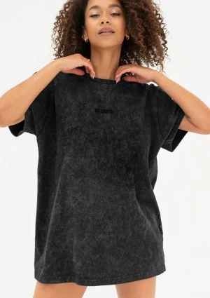 Rave - Black oversize vintage wash T-shirt Basic