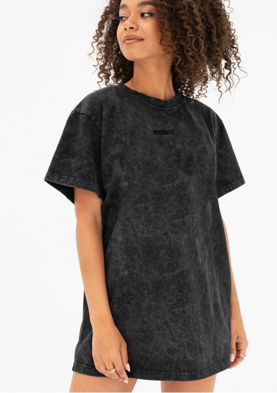 Rave - Black oversize vintage wash T-shirt Basic