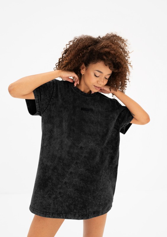 Rave - Black oversize vintage wash T-shirt Basic