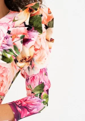 Donata - Floral mini wrap dress