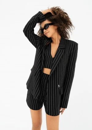 Ivy - Black striped shorts