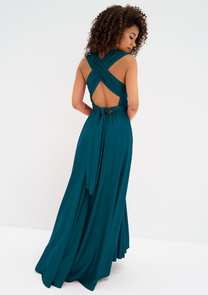 Senya - Turquoise multiway maxi dress