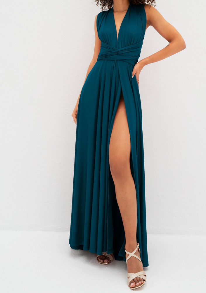 Senya - Turquoise multiway maxi dress