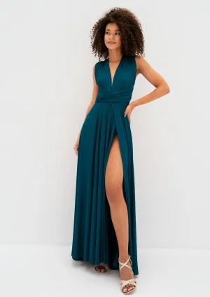 Senya - Turquoise multiway maxi dress