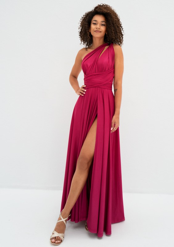 Senya - Magenta multiway maxi dress