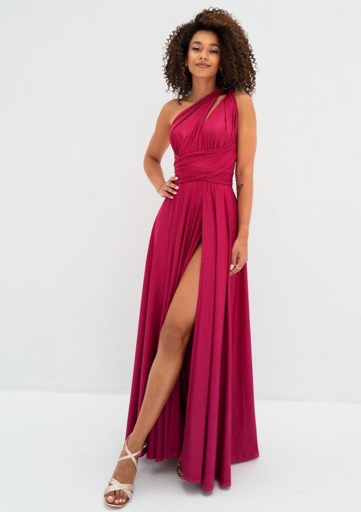 Senya - Magenta multiway maxi dress