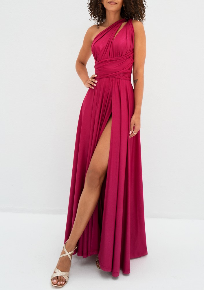 Senya - Wieczorowa sukienka maxi Multiway Magenta