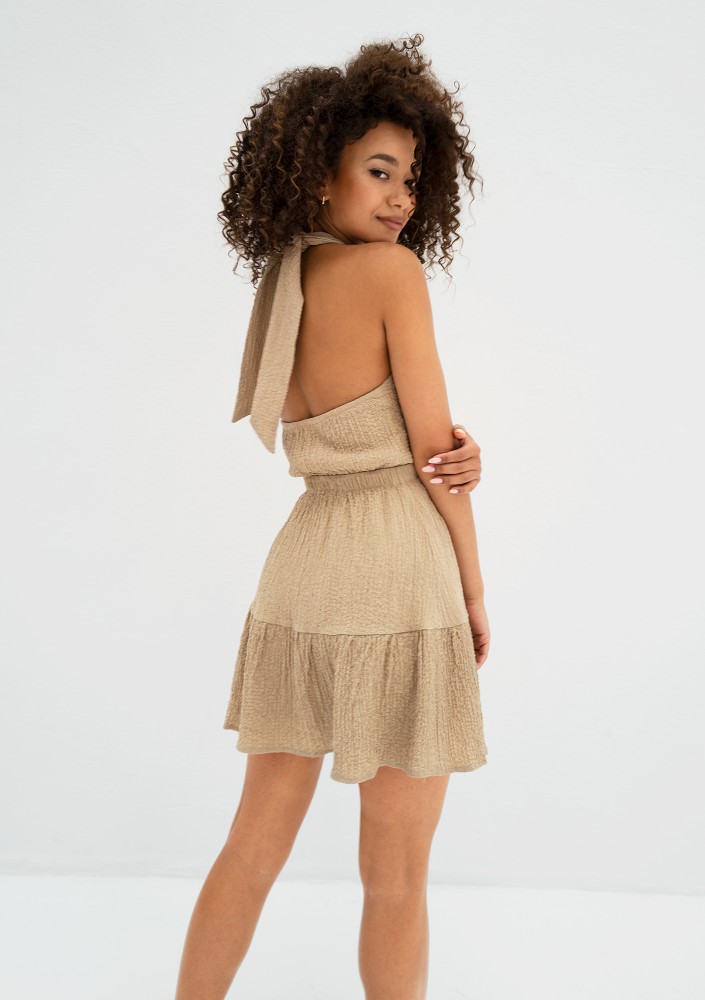 Marita - Beige mini dress