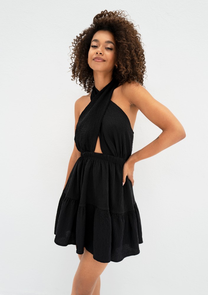 Marita - Black mini dress