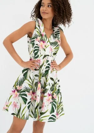 Alva - Letnia sukienka w Egzotyczne Kwiaty