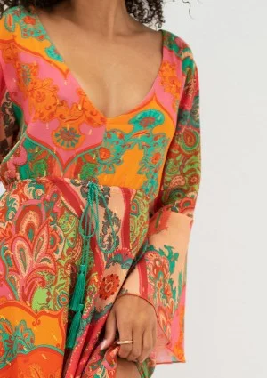Aliyah - Boho patterned maxi dress