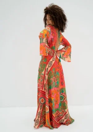 Aliyah - Boho patterned maxi dress