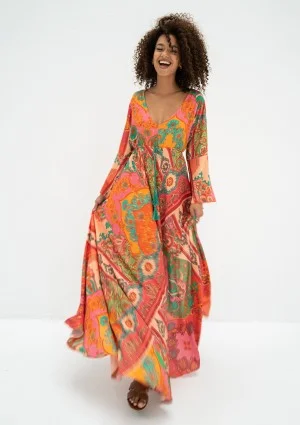 Aliyah - Letnia sukienka maxi we wzór Boho