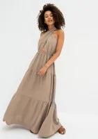 Shayen - Beige boho maxi dress