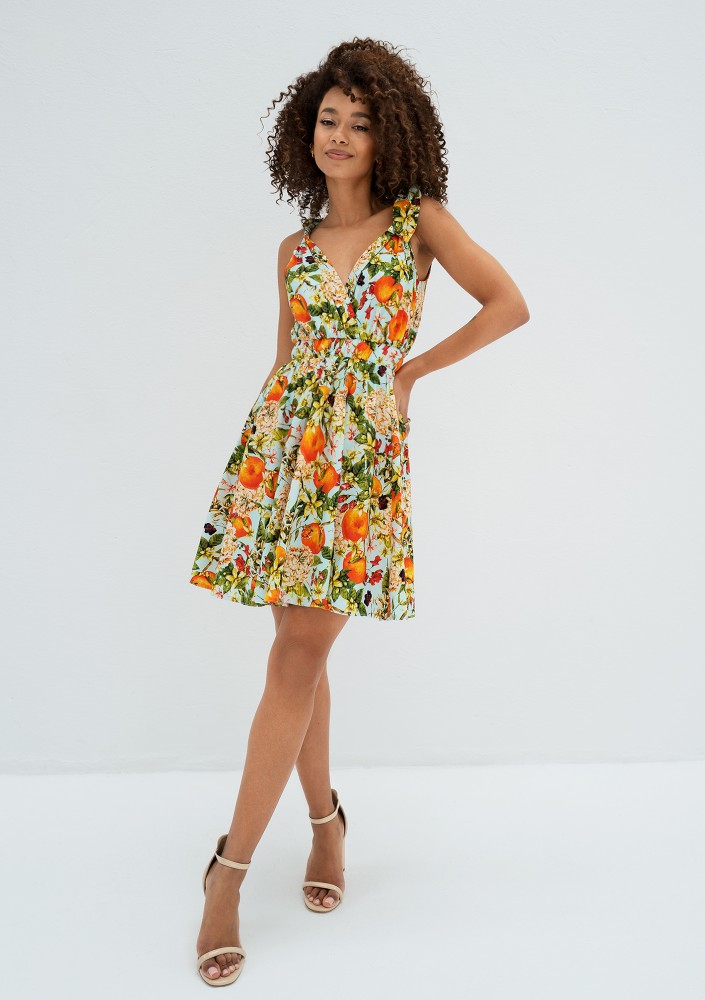 Alva - Letnia sukienka w Pomarańcze