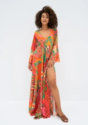 Aliyah - Boho patterned maxi dress