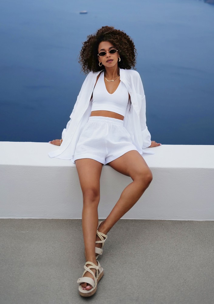 Palma - White muslin shirt