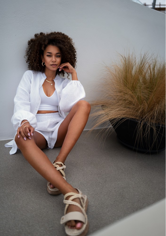 Palma - White muslin shirt