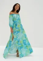 Cayli - Maxi blue printed summer dress