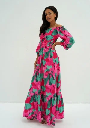 Layla - Amaranthine floral maxi dress